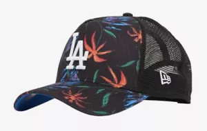 LOS ANGELES DODGERS NEW ERA MÜTZE 9FORTY BLUMEN TRUCKER EINSTELLDRUCKKNOPFLASCHE KAPPE H18 - Bild 1 von 4