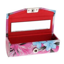 Make-up Case Kunstleder Lippenstift Lipgloss Etui Aufbewahrungsbox mit