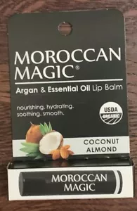 MOROCCAN MAGIC Organic Coconut Almond Argan Lip Balm, 0.15 OZ - Picture 1 of 1