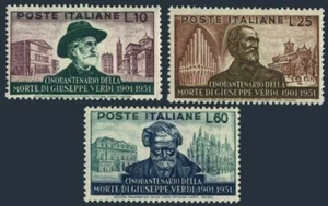 Italy 594-596,MNH.Michel 850-852. Giuseppe Verdi,1813-1901,composer,1951. - Picture 1 of 1