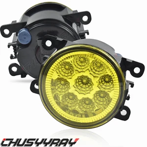 Pair For Subaru Impreza 2017-2022 LED Front Bumper Fog Lights Lamp Yellow Lens - Picture 1 of 10