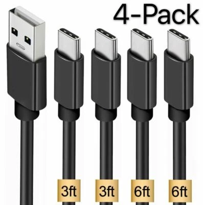 4 Pack OEM USB Type C Fast Charger For Galaxy S24 S23 S22 Plus Ultra S8 S9 S10 - Image 1 of 4