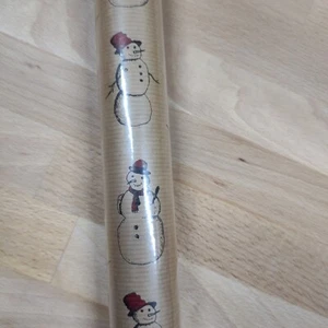 IKEA Gift Wrap Wrapping Paper Vinter 2015 NWT Snowman Christmas - Picture 1 of 6
