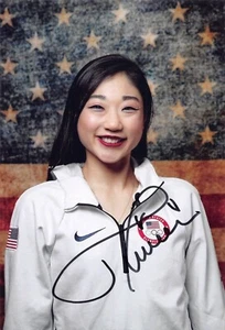 Mirai NAGASU - USA - Eiskunstlauf - Figure Skating - Foto sig. (1) 3.OS 2018 - Bild 1 von 1