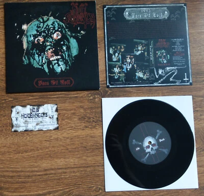 NUNSLAUGHTER ‎–Face Of Evil (7 дюймов черный винил) с ручным номером - Изображение 1 из 4