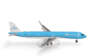 1:500 Herpa KLM AIRBUS A321neo Passenger Aircraft Plane Diecast Airplane Model - Picture 1 of 1