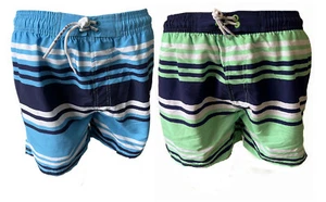 Bugatti Herren Badeshort Josh Blau und Grün Gr. M - Picture 1 of 5