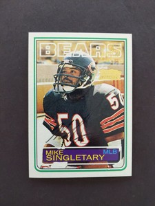 mike singletary signed football