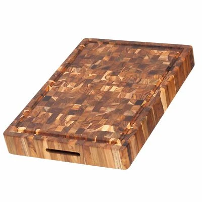 Teakhaus Rectangular Butcher Block With Juice Canal (20 x 14 x 2.5 in.) - Image 1 of 2