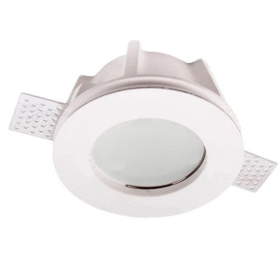 FARETTO ROTONDO IN GESSO CON VETRINO PORTA FARETTO A SCOMPARSA CON VETRO - Immagine 1 di 1