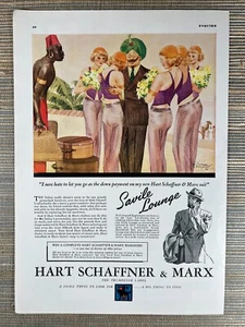 Hart Schaffner & Marx Herren Anzug Savile Lounge Mantel Sulton 1937 Vintage Print Ad - Bild 1 von 1