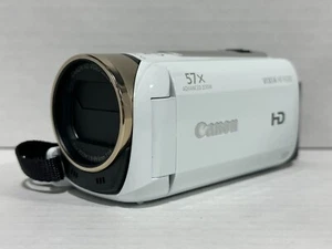 Canon Vixia HF R500 HD CMOS 32x Optical Zoom White Compact Digital Camcorder - Picture 1 of 19