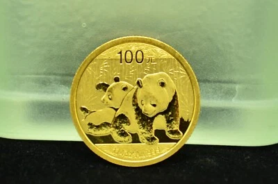 2010 China Panda 100 Yuan BU 1/4th Troy Oz .999 Gold - Image 1 of 2
