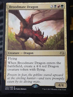 Broodmate Dragon x1 , Modern Masters 2017 , LP , MTG , FREE SHIPPING - Image 1 of 2