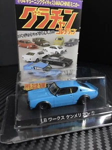 Aoshima 1:64 Grachan 9 Liberty Walk LB Works Kenmeri 2Dr Blue Diecast VERY RARE - Picture 1 of 12