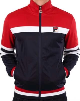 Fila Vintage Vilas Business Track Top Navy / white / red - Image 1 of 4