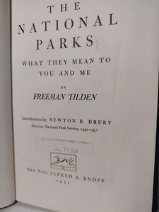 Die Nationalparks: Was sie für Sie und mich bedeuten von Freeman Tilden - 1951 - HCnoDJ - Bild 1 von 18