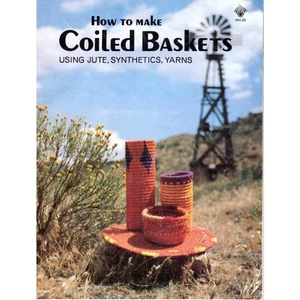 Vintage Musterheft zum Herstellen von aufgerollten Körben mit Jute-Kunststoffgarnen 1977 - Bild 1 von 8