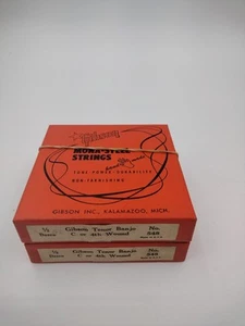 Gibson Vintage 1950s Banjo Mona-Steel Box of Strings SINGLE EMPTY BOX #548 - Picture 1 of 2
