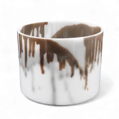 Crystal Tones 8" Yagna Clear Quartz Crystal Singing Bowl (F#4+45) - Image 1 of 4