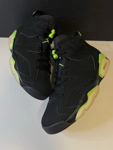 ✅ Nike Air Jordan VI Retro 6 Electric Green SIZE 8.5 | DMP Infrared Black Cat PE - Picture 1 of 16