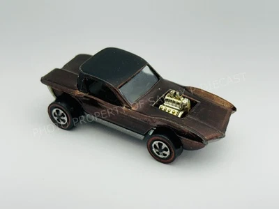 Hot Wheels Redline PYTHON Tough Brown US Full Blk Roof Dark Interior Very Nice ! - Image 1 of 4
