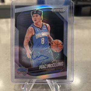 2024-25 Prizm Black Mac McClung Auto Silver Prizms #134 Magic - Bild 1 von 2