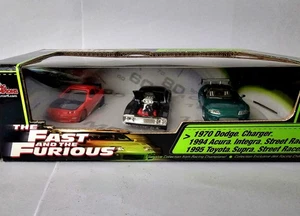 The Fast and the Furious Racing Champions 3 car set, ACURA DODGE TOYOTA 1:64 - Picture 1 of 3