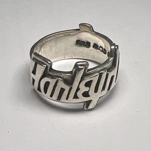 Vintage Sterling Silver 925 Harley Davison Ring MOD Size 5 - Picture 1 of 11