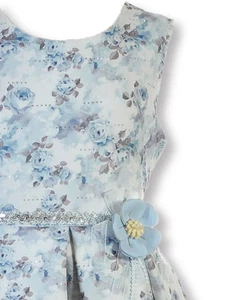 Pink Butterfly Girls' Breeze Special Occasion Dress Color: silver/gray Size: 8 - Picture 1 of 6