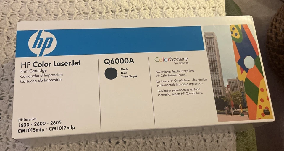 NEW HP Q6000A 124A Black Toner LaserJet 1600 2600 2605 CM1015 1017 Sealed Fr/shp - Image 1 of 1