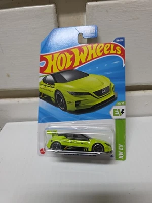 2025 Hot Wheels TREASURE HUNT lime green NISSAN LEAF NISMO RC_02 HW EV 168/250 - Image 1 of 2