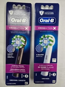 Oral-B Cross Action Testine di Ricambio per Spazzolino Elettrico Confezione da 6 - B&W - Foto 1 di 1