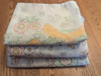 Juego de sábanas dobles vintage 1983 Cabbage Patch Kids funda de almohada plana ajustada LEER Foto 1 de 4