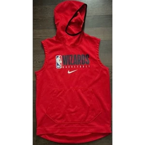 Nike NBA Washington Wizards Team Issue Warm Up Hooded Vest AV1495-657 Mens Sz M - Picture 1 of 8
