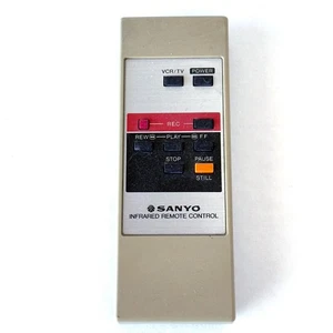 Sanyo Beta VCR Remote Control Wireless Infrared Betacord VCR Japan Single Owner - Picture 1 of 2