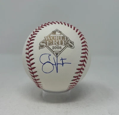 Shane Victorino Signed Rawlings Official 2008 World Series Baseball PSA 252 - Image 1 of 3
