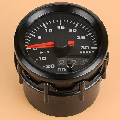 2" 52mm LED Car Turbo Boost Meter Psi Pressure Gauge Digital & Pointer - Image 1 of 4