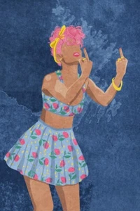 Not your girl von Raissa Oltmanns Giclée Kunstdruck Papier oder Leinwand - Bild 1 von 3