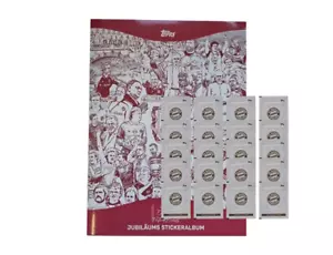 Topps 125 Jahre FC Bayern München Sticker / 1x Sammelalbum + 20x Stickertüten - Picture 1 of 2