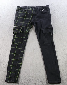Hot Topic HT Jeans Mens 32x32 Black Stinger Skinny Fit Stretch Denim Punk Rock - Picture 1 of 13
