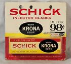 Vintage NOS Unopened Pack Schick Injector Blades Krona Edge