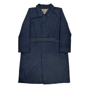 Aquascutum Trench Coat - XL Navy Cotton Blend - Picture 1 of 10