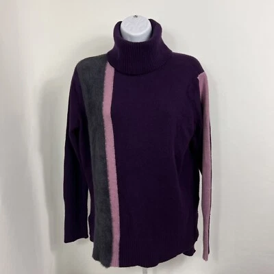 Suéter Simply Vera Vera Wang para mujer pequeño manga larga cuello alto tejido elástico Foto 1 de 4