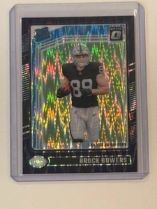 2024 Panini Donruss Optic - Rated Rookie Brock Bowers Purple Shock #215 (RC) - Picture 1 of 2