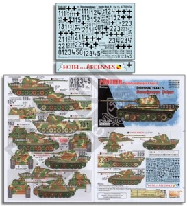 Decals for 1/35 Pz.Rgt. Panthers Ardennes 1944/45 Kampfgruppe Peiper - Bild 1 von 1