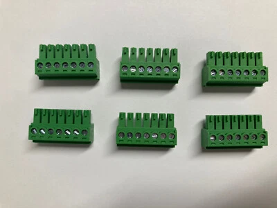 CNNT 7 Pin 7 Pole 3.81mm Green Phoenix Contact Connector Plug OHIO Seller(Set of 6)