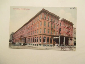Sioux City Iowa Postcard West Hotel IA - Picture 1 of 2