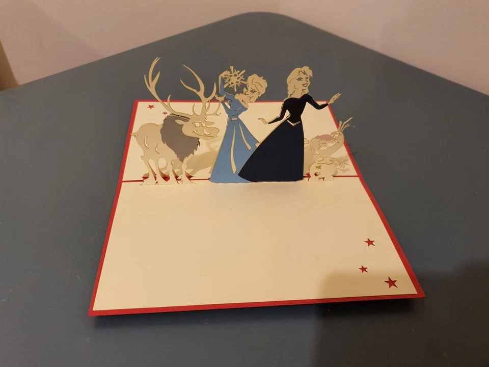 3d Popup Frozen Disney Card - Image 1 of 2