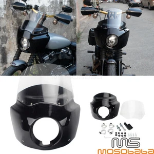 11" Windshield Headlight Fairing For Harley Dyna Street Bob FXDB / Fat Bob FXDF - Picture 1 of 9